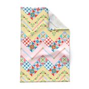 Country Days Zig Zag Cheater Quilt Design 2.5" squares