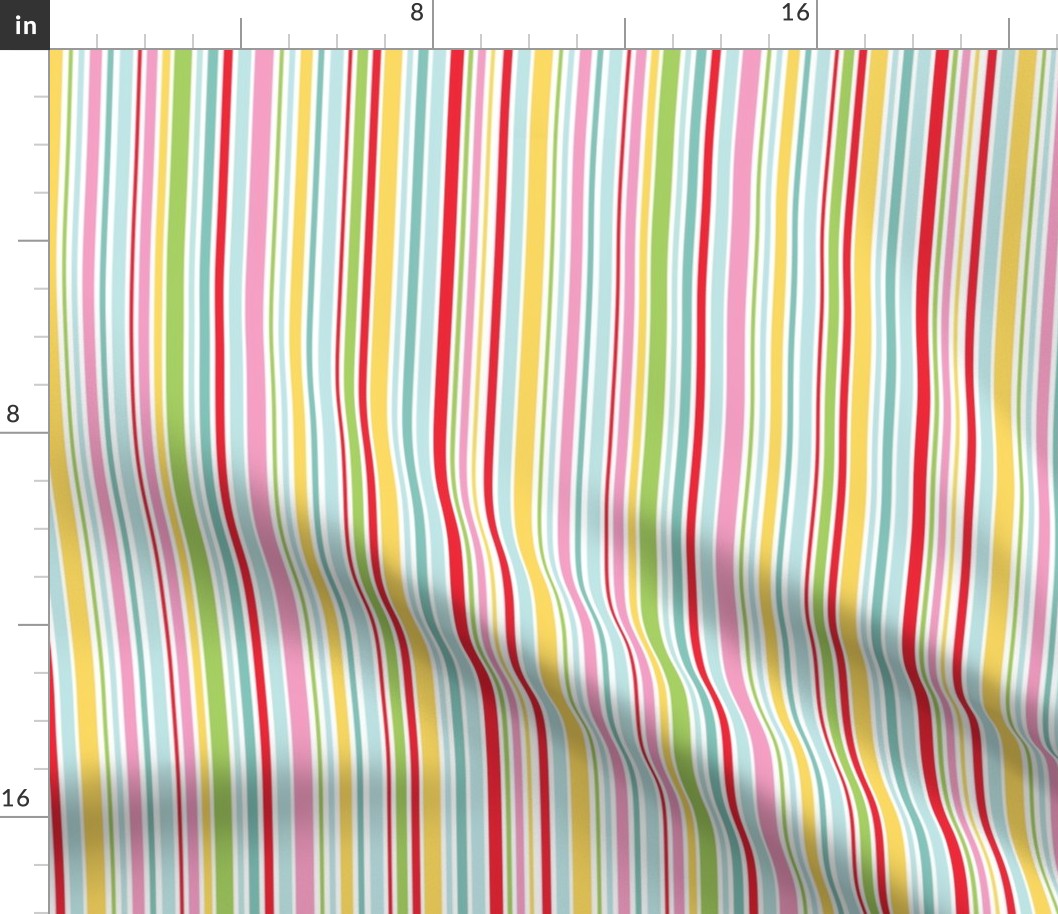 Retro Stripes -Granny's Quilt (Retro Christmas)