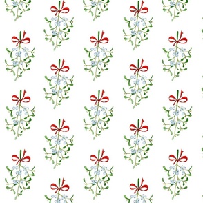 Christmas Mistletoe Festive Pattern - Large Scale