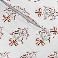 Neutral Festive Mistletoe Design - Medium Scale