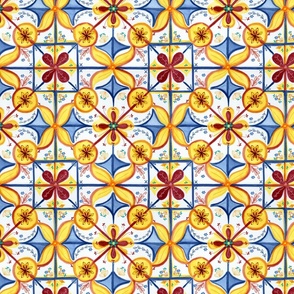 Spain - Andalusian patio tiles L