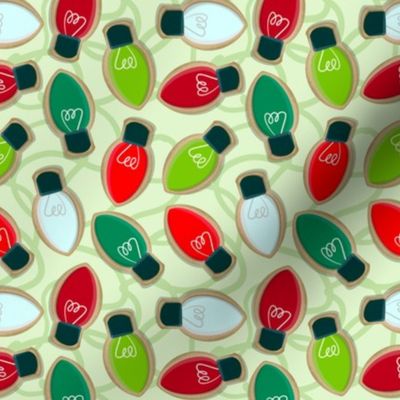 Holiday Lights Sugar Cookies Green (small scale)