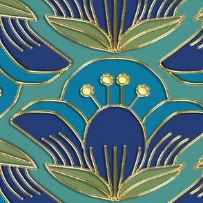 Art Deco Inspired Crocus Flower 5