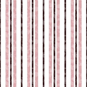 Vertical Blush Wine and White Textured Stripes