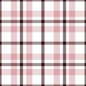 Shades of Blush and Wine Plaid