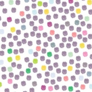 Purple ray dots