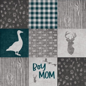 Boy Mom//Hunting//Mallard - Wholecloth Cheater Quilt