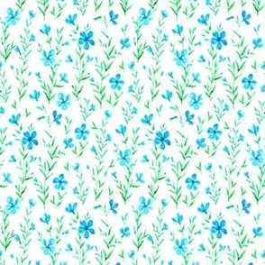 Flax flowers_turquoise