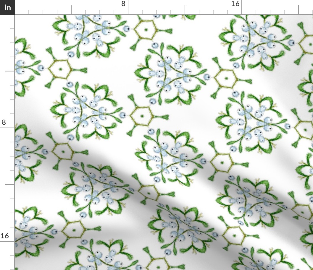 3D Festivities Mistletoe Pattern - Large Scale