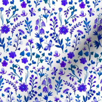 Blue floral ditsy 
