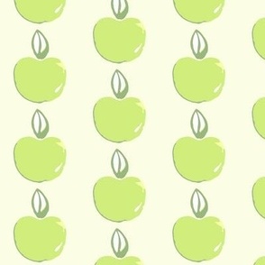 Cute Green Watercolour Apples.