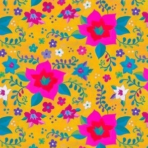 Mexican flower pattern
