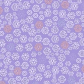 Lavender snowflakes