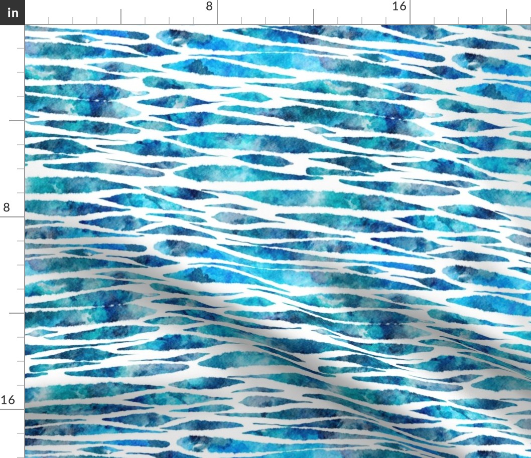 Ocean Surface  blue green| water ripples waves|patio pool decor |renee davis