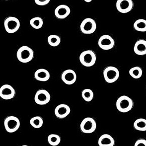 Black and White Circle Pattern