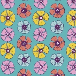 Flower Candy -teal