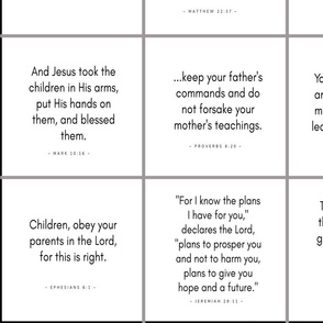 Scripture quilt blocks -  children (Bible verses)