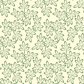 Floral green texture pattern