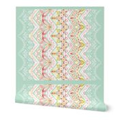 Springtime Damask Cheater Quilt