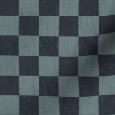 Classic Check Linen Texture Midnight and Slate springgarden2023 med