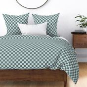 Classic Check Linen Texture Slate and Seaglass springgarden2023 med