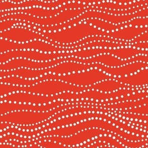 Twinkle Lights - Geometric Dot Stripe Winter Wonderland Red Regular Scale