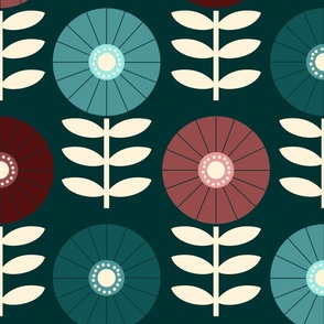 Mid_Mod_Flowers_Four_Ways__Dark_Teal