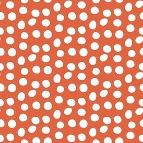 White Dots on Red, Hand Drawn