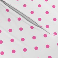 Hot Pink and White Polka Dot Pattern