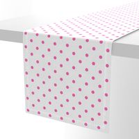 Hot Pink and White Polka Dot Pattern