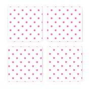 Hot Pink and White Polka Dot Pattern