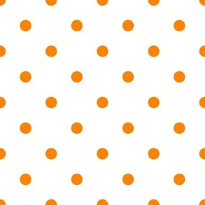 Orange and White Polka Dot Pattern