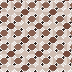 Art deco Earthy Brown Mongo Monochrome | Bold Minimalism | Texture | Medium Scale ©designsbyroochita