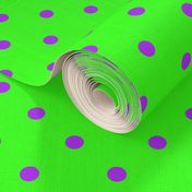 Purple and Green Polka Dot Pattern