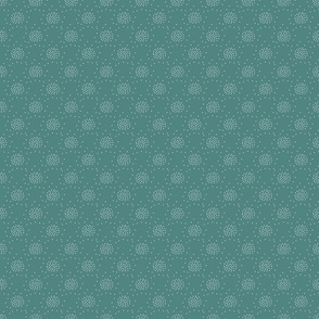 Small  Dots on Teal