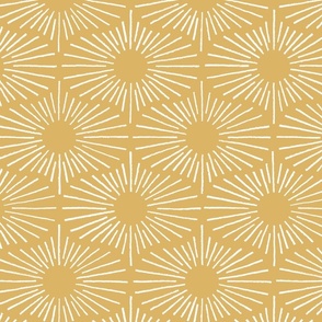 Art Deco Sunshine - Goldenrod (Large Scale)