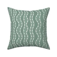 Soft Green Wavy Lines Mid-Scale