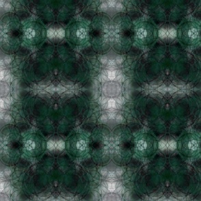green and black abstract bubble geometric goth print decor