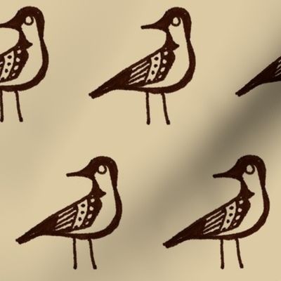 Doodle Bird (Large and Brown)