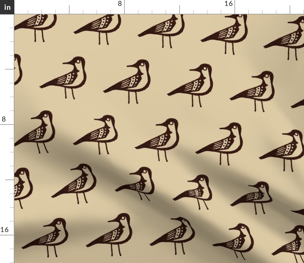 Doodle Bird (Large and Brown)