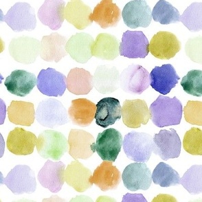 fall artistic watercolor spots - watercolor colorful dots - painterly shapes a474-2