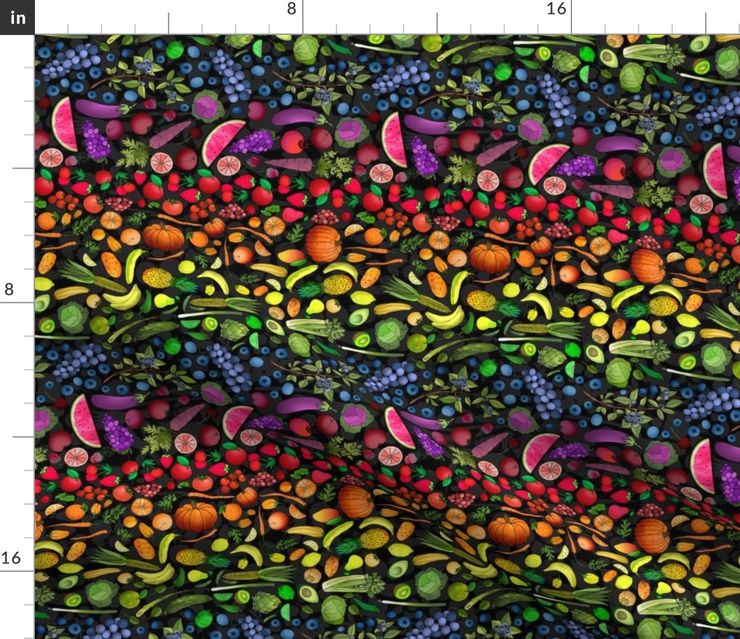 Rainbow Farm (horizontal tiny scale)  