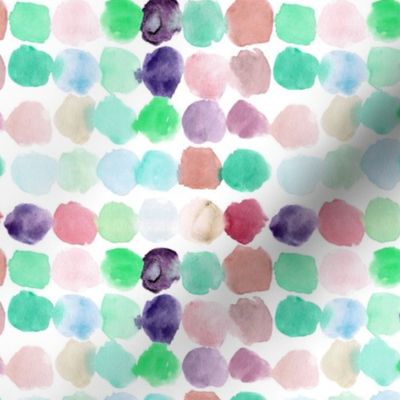 artistic watercolor spots - watercolor dots - painterly shapes a474-3