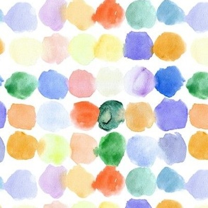 artistic watercolor spots - watercolor dots - painterly shapes a474-6