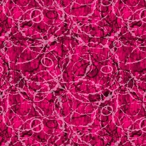 Dappled Textured Circles Mosaic Dark Mix Summer Casual Fun Pink Blender Bright Colors Bold Rose Magenta Pink FF007F Bold Modern Abstract Geometric