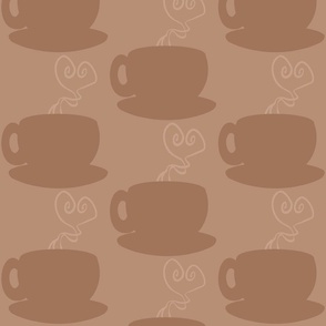 Heart-warming Coffee Silhouettes (brown)