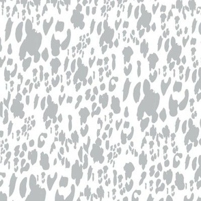 Ash gray still water animal print