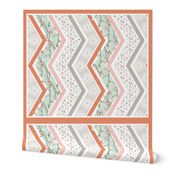 Wake Up Call - Chevron Cheater Quilt