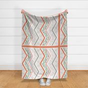 Wake Up Call - Chevron Cheater Quilt