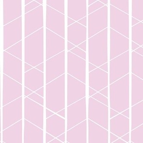 Art deco diamond baby lilac pink and white by Jac Slade